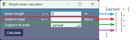 Setting up containers for layout