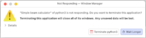 Program crashed due to unhandled errors